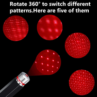 Kelenate USB Éclairage LED Intérieur de Voiture Projecteur de Lumière Étoilée Laser Ambiant Décoratif pour Plafond de Voiture Améliorateur d'Atmosphère