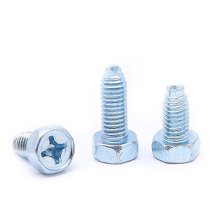 DIN7500 çelik sınıf 4.8 çapraz gömme altıgen üçgen diş vidalar Hex Phillips kilit iplik haddeleme şekillendirme <span class=keywords><strong>Taptite</strong></span> vida - Product Image 3