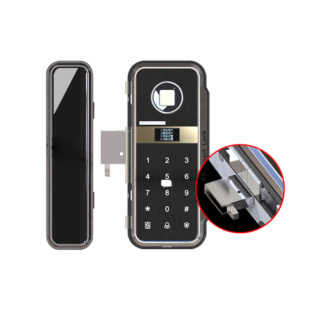 Canbo W8 Smart Lock FingerPrint Digital Door Lock for Glass Door Lock System with Keypad