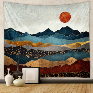 <span class=keywords><strong>Tapiz</strong></span> de montaña, decoración de habitación, tela de <span class=keywords><strong>pared</strong></span>, estilo Ins, Fondo de tela colgante, tela para colgar en la <span class=keywords><strong>pared</strong></span>, <span class=keywords><strong>tapiz</strong></span> bohemio para el hogar - Product Image 5