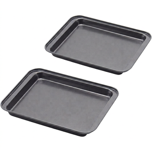 Ustensiles de pâtisserie : Ensemble de moules à pain rectangulaires en acier au carbone, idéal pour les voyages - Product Image 1