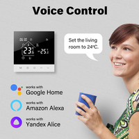 Termostato de Calefacción Universal WiFi Beok 86x86mm, Gestión Remota Tuya Smart Home, Configuración Sencilla, Fácil de Usar