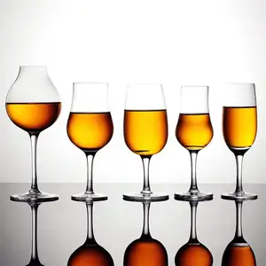 Copa de cristal sin plomo transparente profesional europea, Copa con olor a fragancia, copa de degustación de whisky de tulipán