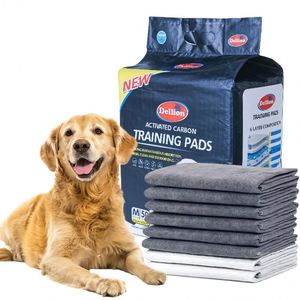 Tapis absorbants pour animaux de compagnie en fibre de charbon de bambou, marque privée personnalisée, pour l'apprentissage de la propreté des chiots et des chiens - Product Image 1