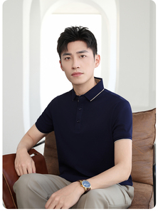 Cuello de Poliéster/Algodón Sólido para Camisa, Tejido Transpirable, Ropa de Trabajo para Hombres y Mujeres, Verano, Manga Corta, Viajes - Product Image 5