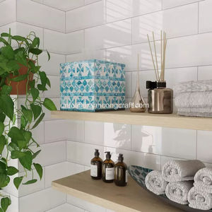 Boîte de papier de soie en nacre Rectangle Box Holder MOP Handmade Wholesale Vietnam Supplier - Product Image 3