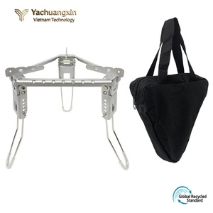 Support de réchaud de camping portable en alliage d'aluminium, trépied pliable avec sac de transport - Product Image 6