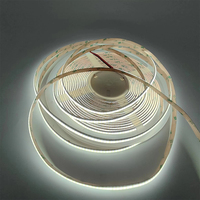 Lampu Strip LED COB Tembaga 2-kawat Dua Warna CCT 10M 24V Dapat Diredupkan Fleksibel 2700K~6500K 8MM 6+6W IP33 Ra90 Lampu Natal