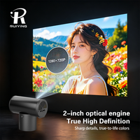Nuevo Mini Proyector de 130 ANSI Lúmenes, Android 14, Smart HD LED, Decodificación 4K y 30fps, Recargable
