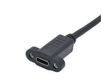 Volle Funktion Hoch geschwindigkeit übertragung USB3.1 Gen2 Stecker auf Buchse Schraub platte Montage Ohr Datenkabel