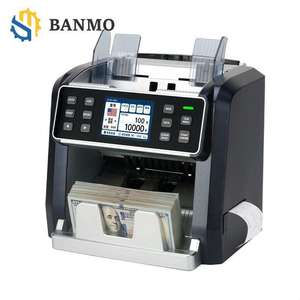 Compteur de billets de qualité commerciale BANMO, calcul du montant total, <span class=keywords><strong>machine</strong></span> de comptage de billets multi-devises pour banque, commerce de détail, magasin de caisse - Product Image 1