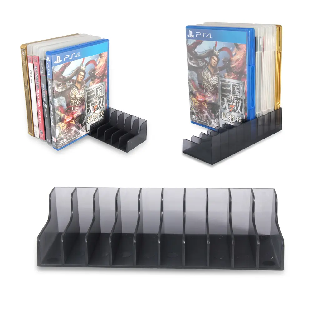 2pcs PS4/Slim/Pro 10 Game Discs Storage Stand Game Cards Holder Bracket for Sony Playstation 4 Accessories