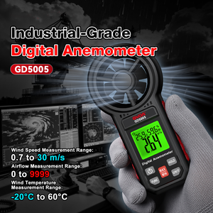 Anemómetro Digital Portátil GVDA GD5005 con 8 Aspas, Pantalla LCD, 6 Unidades de Medición, Función de Retención de Datos, Alta Resolución, Velocidad del Viento, Flujo de Aire, Temperatura, Humedad, OEM - Product Image 2