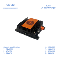 Chargeur OBC 48v 72v 96v pour batteries lithium-ion LiFePO4 de chariots élévateurs électriques