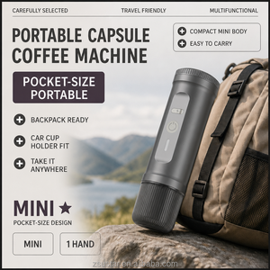 เครื่องชงกาแฟแคปซูลแบบพกพา 20 บาร์, 7800mAh พร้อมระบบทำความร้อนในตัว, รับทำโลโก้ตามสั่ง, โรงงาน OEM สำหรับเจ้าของแบรนด์ - Product Image 5