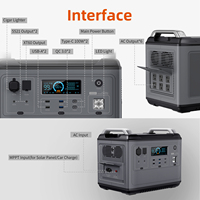 Générateur solaire portable UPS le plus vendu, alimentation directe usine, 2000W 4000W de pointe, station solaire domestique, panneau solaire, batterie LiFePO4