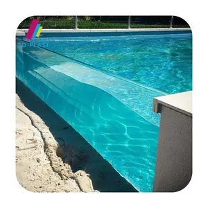 Folha acrílica transparente de alta qualidade, para piscina ao ar livre