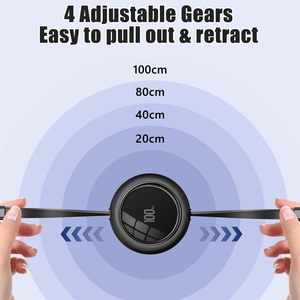 Tiện ích Quà Tặng 100W có thể thu vào USB C sạc cáp 1m mini có thể thu vào 5A sạc nhanh USB C ladekabel - Product Image 5