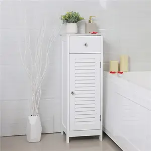 Многофункциональный шкаф-органайзер для хранения в гостиной, деревянный белый напольный шкаф для ванной комнаты