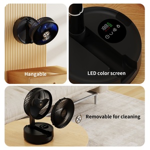 Portable 20000mAh Timing <b>Rechargeable</b> <b>Fan</b> with Remote Control Foldable Telescopic & Quiet Desk <b>Fan</b> for Outdoor Camping - Product Image 4