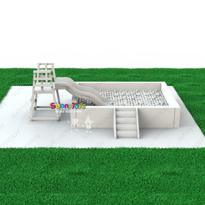 <span class=keywords><strong>Piscine</strong></span> à balles avec <span class=keywords><strong>toboggan</strong></span>, aire de jeux souple pour bébé - Product Image 6