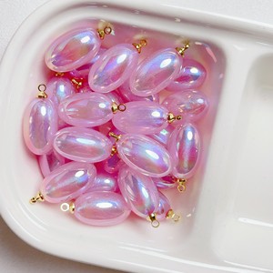 Denizkızı su damla kolye üzüm şekli Oval parlak yanardöner gözyaşı boncuk - Product Image 5