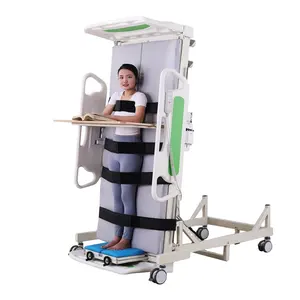 2024 nueva cama de Hospital eléctrica con función de pie, equipo de Metal para el cuidado del paciente paralizado, elevador trasero