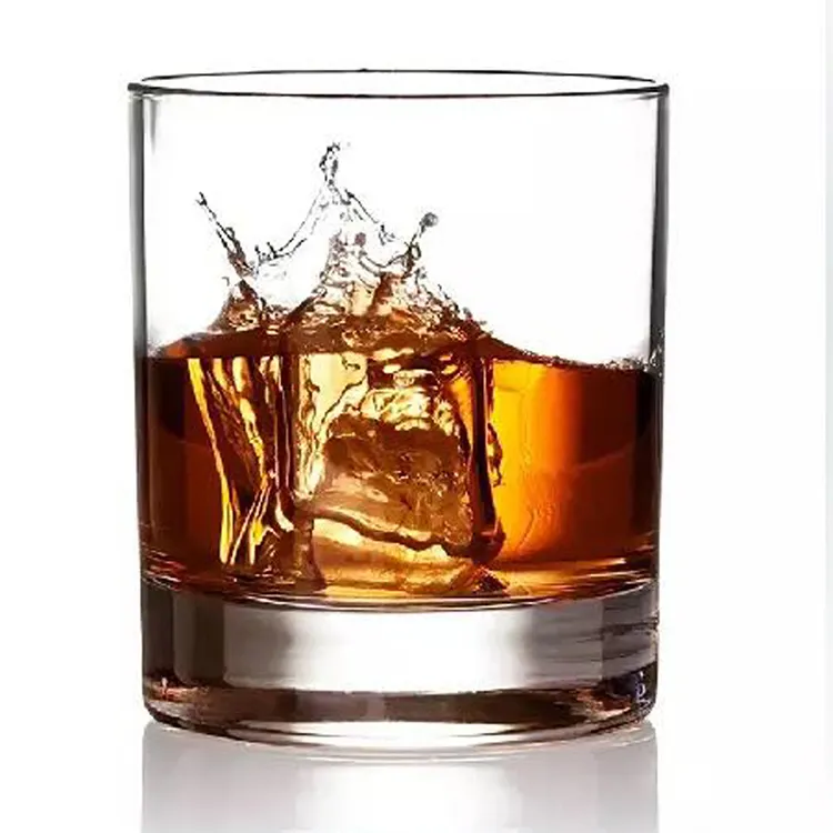 10oz रॉक ग्लास व्हिस्की कप स्पष्ट दौर व्हिस्की पीने का गिलास