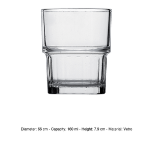 Verre empilable en verre trempé Lyon 16 cl Bormioli Rocco H 7,9 cm Ø 6,6 cm - Product Image 3