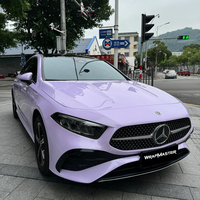 Film de protection de peinture pour voiture WRAPMASTER 1,52x15m, TPU PPF brillant métallisé, couleur violet étoile, auto-cicatrisant