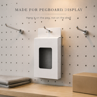 Boîte cadeau en carton ondulé personnalisée avec poignée, boîte d'emballage pour noix et biscuits de Noël, boîte en carton portable recyclable