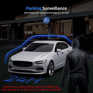 1080P Dash Cam มองหลังสําหรับที่จอดรถพร้อมกล้องคู่วิดีโอติดรถยนต์ Dashcam 2 นิ้ว DVR กระจกบันทึก - Product Image 4