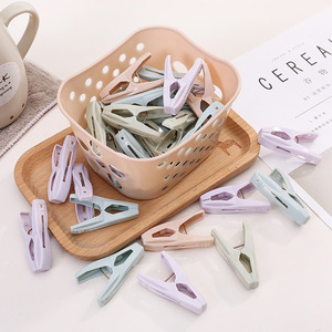 Plastic Clothes Clips With Storage Basket Windproof Drying Clips For Underwear And Socks Rectangle Shape PP Material Durable - Product Image 1
