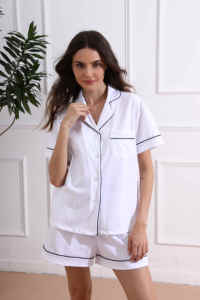 Set di pigiami in cotone 6056 FUNG pigiama da donna pigiama da notte pigiama da notte in maglia pigiama - Product Image 2