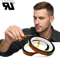 Ruban adhésif de masquage en vinyle simple face, résistant aux hautes températures, pour circuits imprimés, semi-conducteurs, sublimation, silicone, adhésif thermofusible