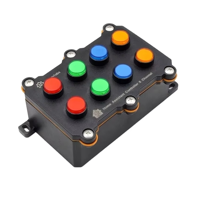 Makerfabs 8 Channel Button Controller for Home Assistant USB Type-C 5V Power/Programming