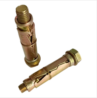 Tige d'expansion à trois branches pour garde-corps d'escalier, fixation pour briques légères et gonflables, quatre pièces, boulon d'expansion Gecko en acier au carbone