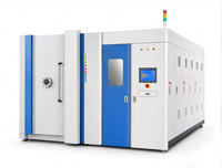 Machine de revêtement sous vide PVD semi-automatique AsiaLink 380V avec garantie d'un an, pompe à moteur pour titane, verre, métal, céramique, acier