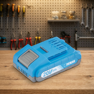 แบตเตอรี่ลิเธียมไอออน FERVI 2AH 20V น้ำหนัก 0.45 กก. ชาร์จเร็ว - Product Image 2
