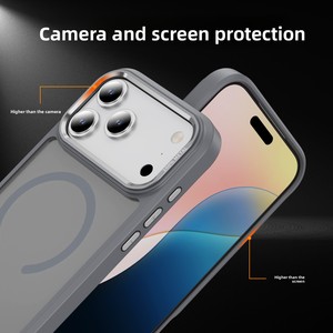 Funda Protectora para Teléfono con Protección de Cámara de Metal Anti-Impresiones Digitales y Anti-Golpes con Acabado Mate para iPhone 18 17 16 15 Pro Max de Fábrica de Guangzhou - Product Image 3
