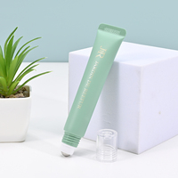 20g Oogcrème Roller Tube Enkelvoudige Rollerball Zinklegering Massagekop Applicator Cosmetische Verpakking Aangepaste Groothandel