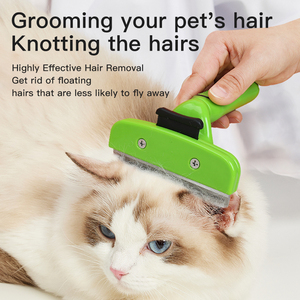 Pet Chải Chuốt Bàn Chải Deshedding Công Cụ Undercoat <span class=keywords><strong>Rake</strong></span> <span class=keywords><strong>Dematting</strong></span> Lược - Product Image 4