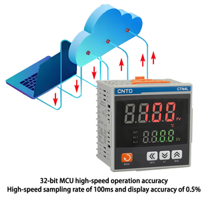 Controlador de temperatura de plástico eléctrico de 4 dígitos con pantalla <span class=keywords><strong>Digital</strong></span> dual de muestreo de alta velocidad CNTD, 100-240VAC 50HZ 9999 ODM - Product Image 4