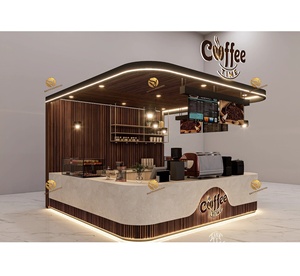 Mostrador de Café Savy Cafe, Diseño Personalizado de Quiosco para Cafetería, Moderno Stand de Café para Centro Comercial - Product Image 1