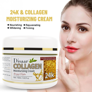 Crème Visage au Collagène 24K <span class=keywords><strong>Meilleur</strong></span> Hydratant Bio Blanchissant et Éclaircissant 100ml <span class=keywords><strong>Anti</strong></span>-Rides et Soins de la Peau pour Adultes - Product Image 2