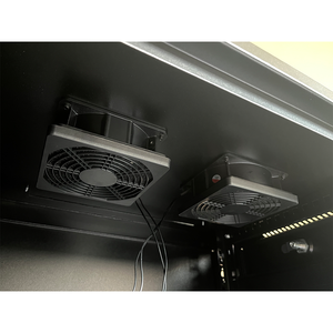 Gabinete de Montaje en Pared de 19 Pulgadas, Color Negro RAL9004, Capacidad de Carga de 100 kg, Embalaje Plano - Product Image 6