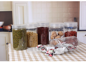 500ml Food Grade PET Plastic Jar Screw Top Lid Wide Mouth Transparent for Cookie Candy Skin Care Toys Chocolate Canned Food - Product Image 2