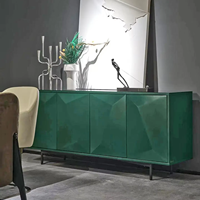 Meuble console d'entrée design moderne et minimaliste de style italien Buffet élégant en bois pour villa et salon