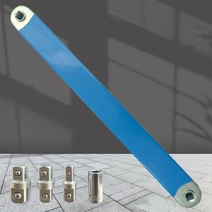 15-Inch Stalen Multifunctionele Moersleutelset Met Hendelhendel Offset Verlengcontactdoos Ratel Autoreparatiegereedschap En Metrische Adapterstang - Product Image 4
