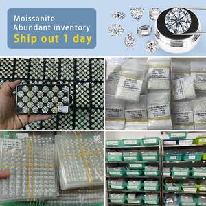 Blue <b>Moissanite</b> Round Cut Synthetic <b>Loose</b> <b>Moissanite</b> Wholesale Price Blue Color for Jewelry - Product Image 5